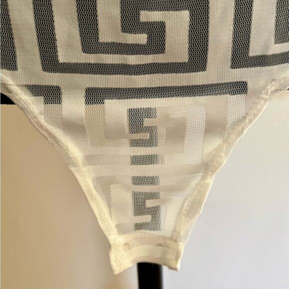 Fashion Nova Long Sleeve Mesh Bodysuit - Picture 3 of 7